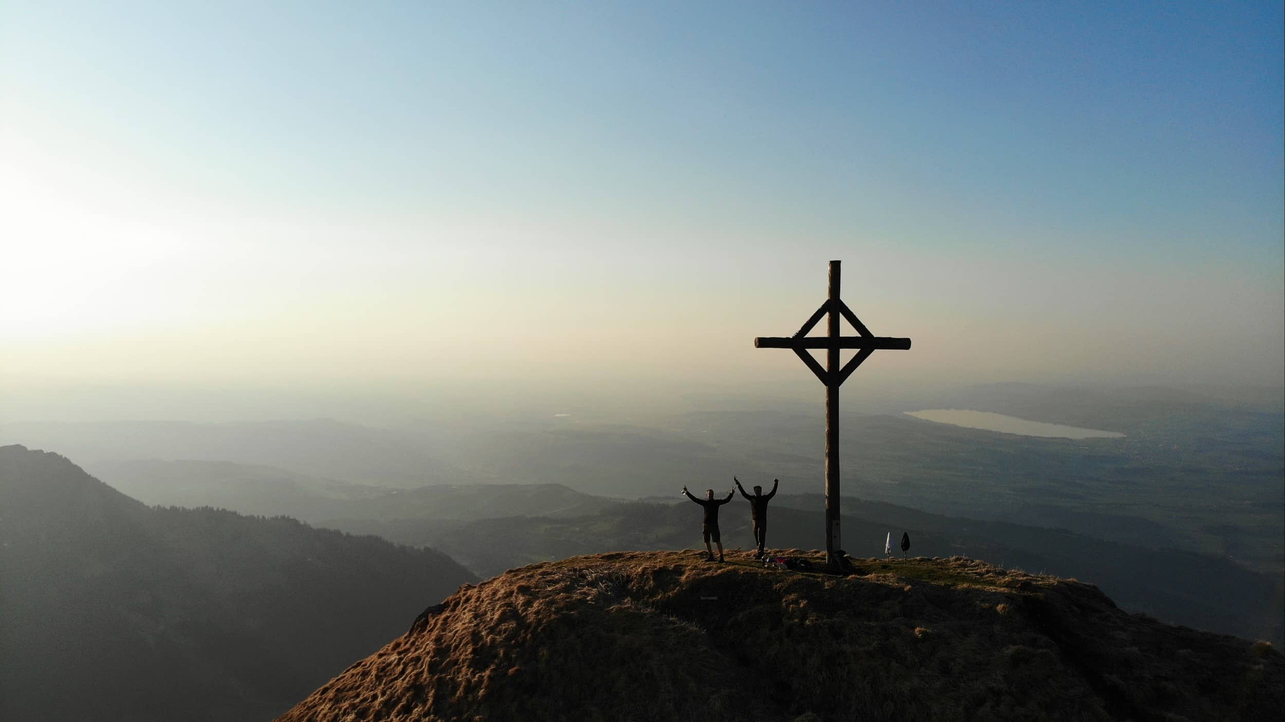 Auf dem Gipfel vom Klimsenhorn